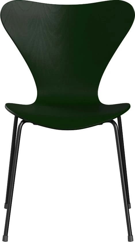 Ghế SERIES 7, 3107, D52 x W50 x H82 x SH46 cm, Thân Gỗ Lục, Chân Sơn Tĩnh Điện Đen