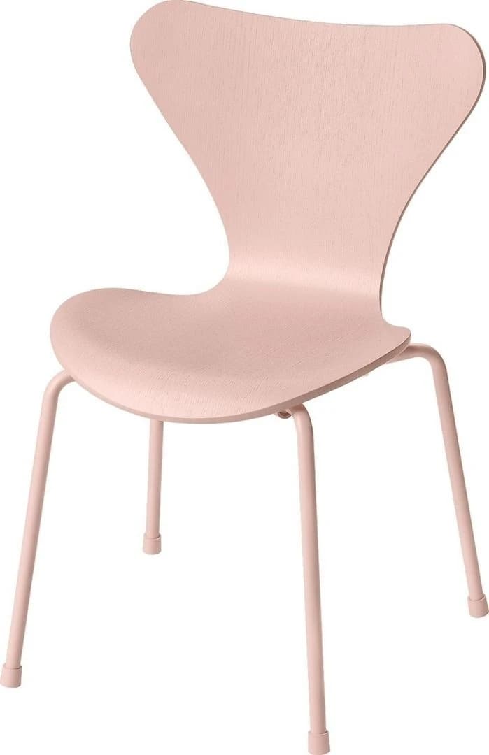Ghế Trẻ Em SERIES 7 CHILDREN'S CHAIR, W400 x H600 x SH340 mm, Bằng Gỗ Coloured Ash Màu Hồng, Chân Sơn Tĩnh Điện Hồng