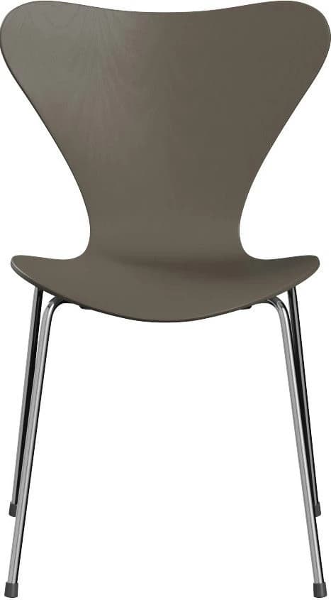 Ghế SERIES 7, 3107, D52 x W50 x H82 x SH46 cm, Thân Ash Xám, Chân Thép Mạ Chrome